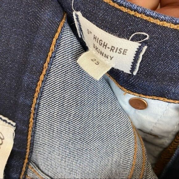 Madewell 9” High Rise Skinny Crop Blue Size 25 - Picture 8 of 8